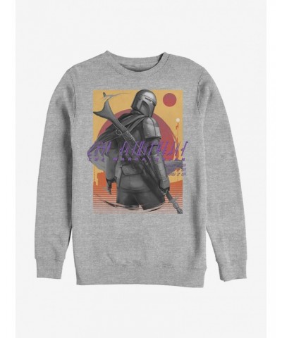 Star Wars The Mandalorian Western Slinger Crew Sweatshirt $12.10 Sweatshirts