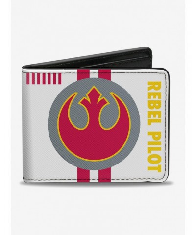 Star Wars Rebel Alliance Insignia Rebel Pilot Lightsaber Bi-fold Wallet $9.45 Wallets